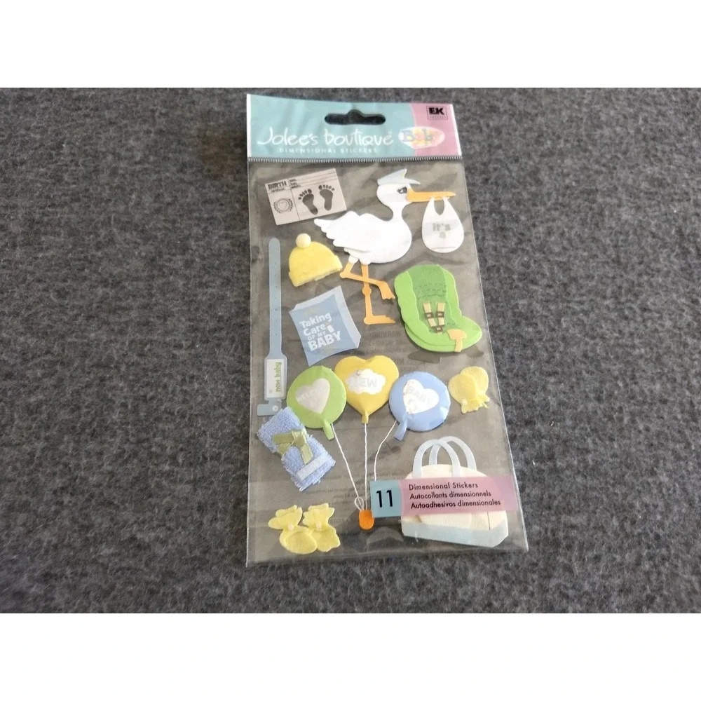 Jolees Boutique & Sandylion Scrapbooking Stickers Pregnancy‎ Baby Lot  of 4 NEW